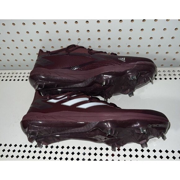 Adidas AdiZero Afterburner 8 Mens Metal Baseball Cleats Size 7 Maroon H00977 - Picture 5 of 8